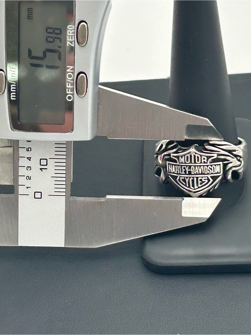 Sterling Silver Harley-Davidson Men’s Ring - Picture 11 of 13